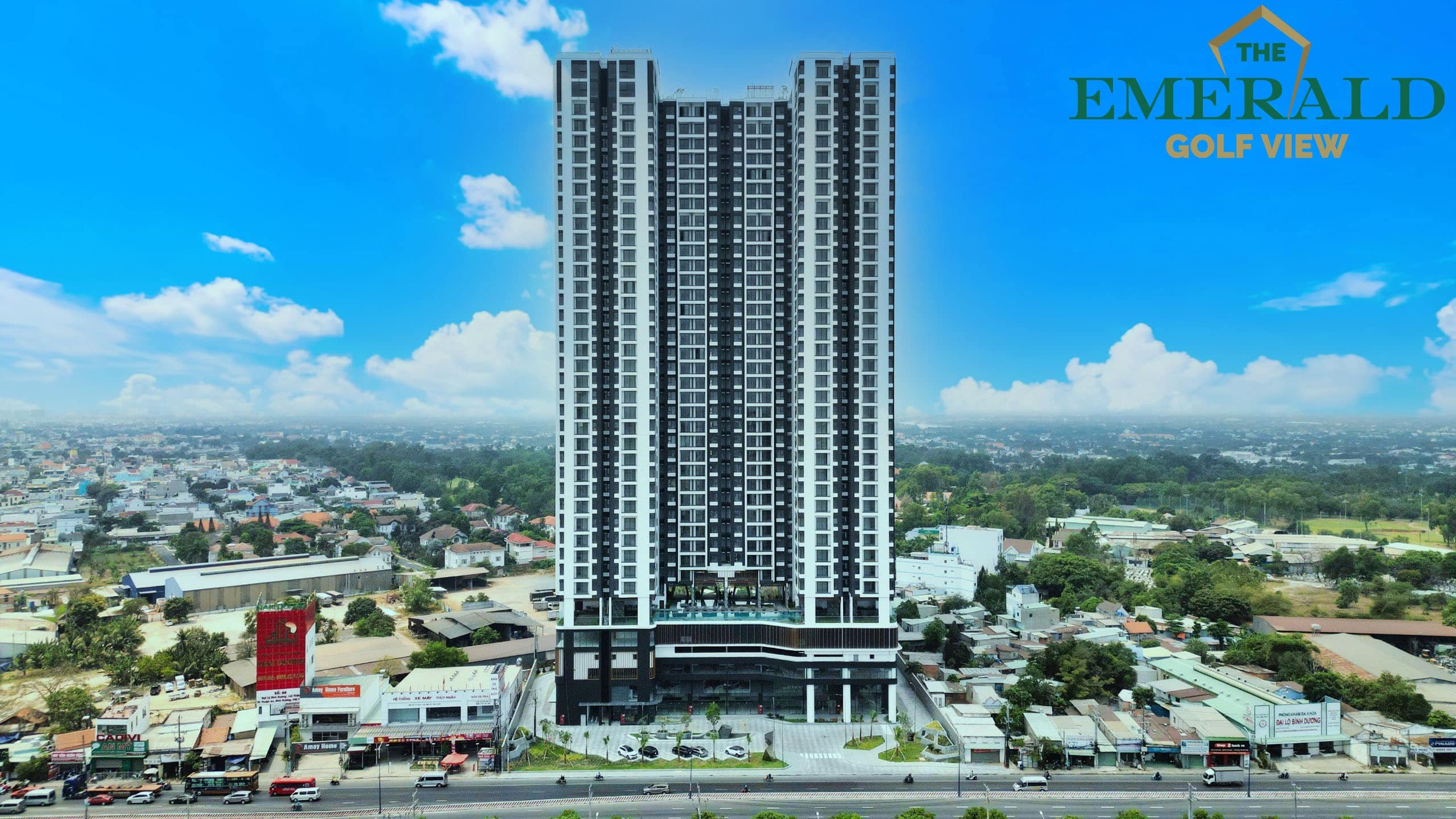 Toàn cảnh thực tế dự án chung cư The Emerald Golf View Bình Dương