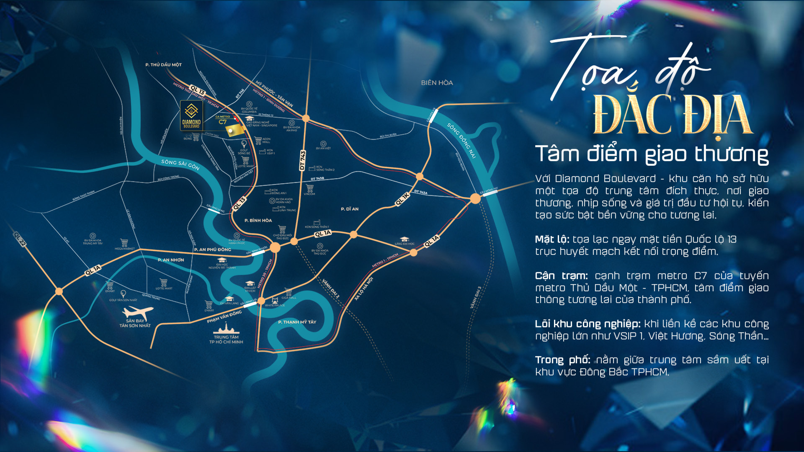 Vị trí dự án Diamond Boulevard