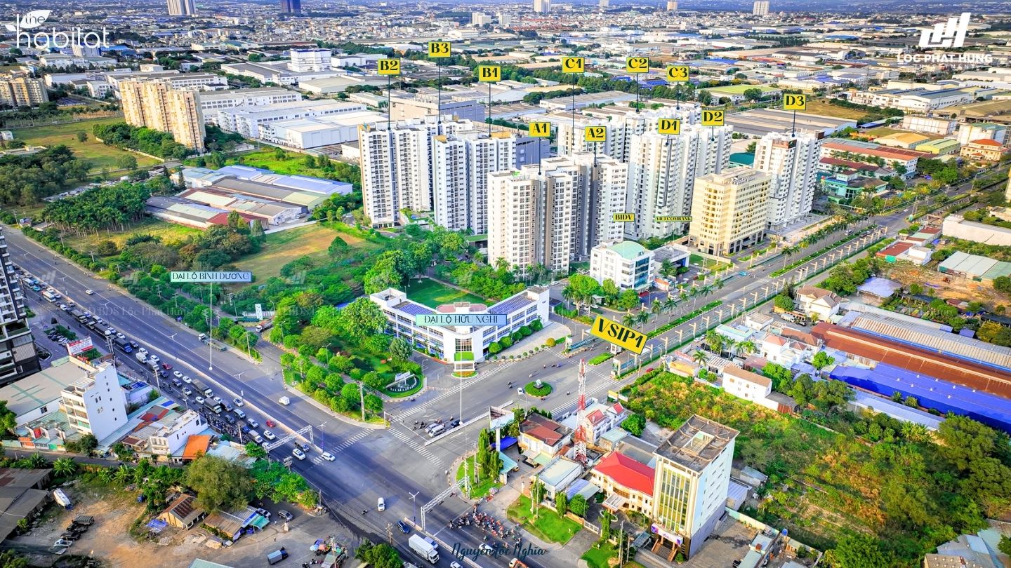 Cho thuê căn hộ The Habitat Bình Dương Thuận An