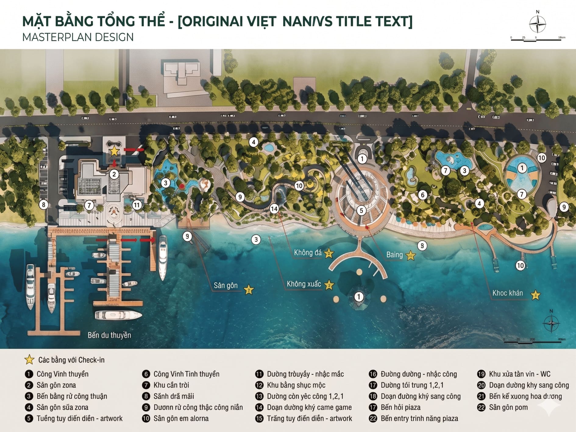 Mặt bằng tổng thể The Emerald River Park - 5 tòa tháp Arco Creta Soro Vira Glory